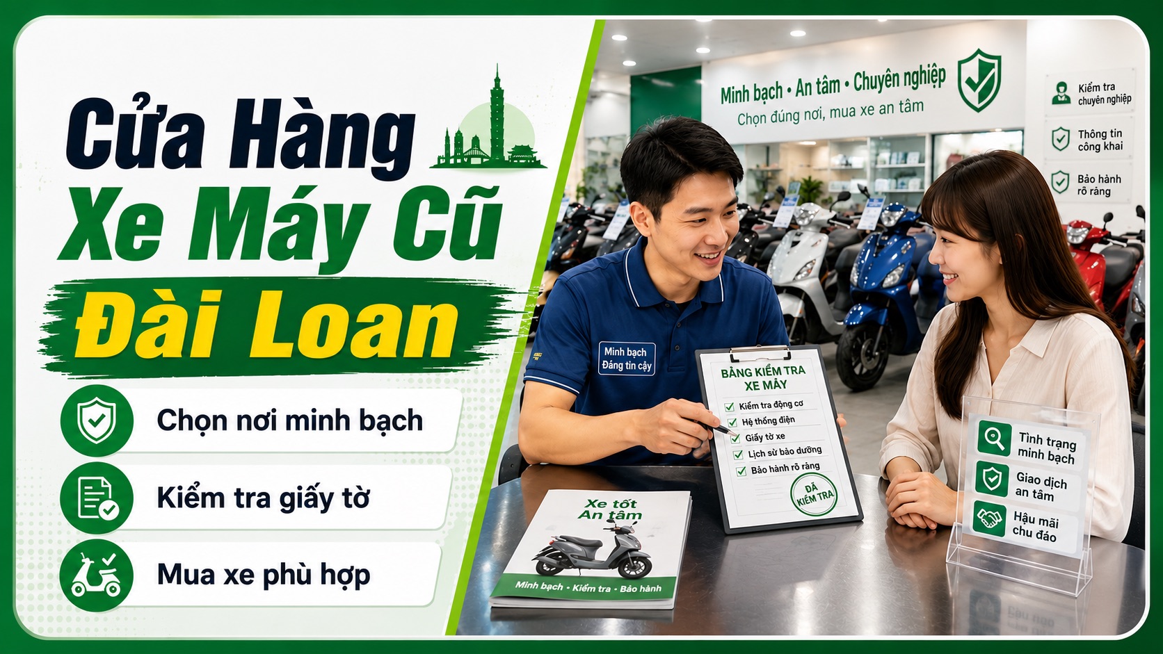 Cửa Hàng Xe Máy Cũ Đài Loan: Cách Chọn Nơi Mua Xe Đã Qua Sử Dụng Phù Hợp Và Minh Bạch