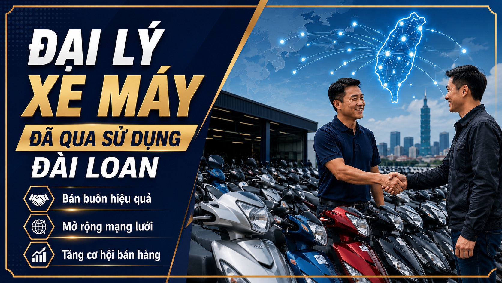 Đại Lý Xe Máy Đã Qua Sử Dụng Đài Loan: Hướng Dẫn Bán Buôn Xe Máy Cũ Hiệu Quả